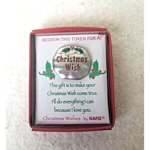 Pocket Charm Redeemable Token GANZ Christmas Wishes shopping date Stocking stuff